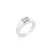 18K White Gold Contemporary Mosaic Natural Diamond Ring