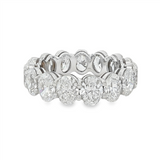 18K White Gold Eternity Natural Diamonds Band