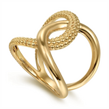 14K Yellow Gold Twisted Ring