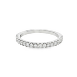 14K White Gold Classic Natural Diamonds Band