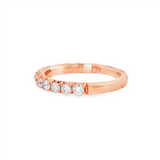 14K Rose Gold Classic Natural Diamonds Band