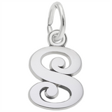 Sterling Silver Initial S Charm