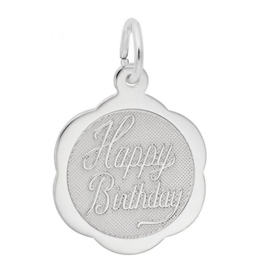 Sterling Silver Birthday Charm