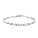 14K White Gold Lab Grown Diamonds Tennis Bracelet