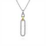 Sterling Silver And 14K Yellow Gold Bujukan Link Pendant