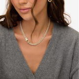 18K Yellow Gold Overlay 6.8Mm 'Julian' Cubic Zirconia Cuban Chain