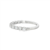 14K White Gold Classic Natural Diamonds Band