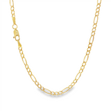 JT ESTATE 14K Yellow Gold 21 Inch Figaro Chain