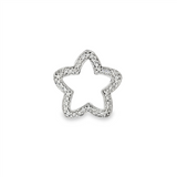JT ESTATE 14K White Gold Natural Diamond Star Pendant