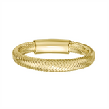 14K Yellow Gold Stretch Mesh Ring