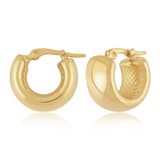 14K Yellow Gold Small Hoop Earrings