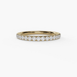 14K Yellow Gold Classic Natural Diamonds Band