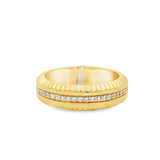 14K Yellow Gold Classic Natural Diamonds Ring