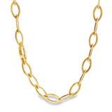 JT ESTATE 14K Yellow Gold 24 Inches Marquise Link Chain