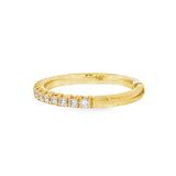 14K Yellow Gold Classic Natural Diamonds Band
