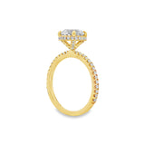 14K Yellow Gold Senne Hidden Halo Round Diamond Engagement Ring