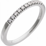 14K White Gold Lab Grown Diamonds Classic Band