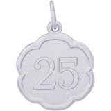 Sterling Silver ‘25’ Charm