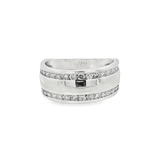 14K White Gold 9mm Straight Band