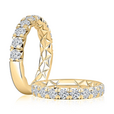 14K Yellow Gold Classic Natural Diamonds Band