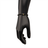6mm Black IP Steel Matte Miami Cuban Chain Bracelet