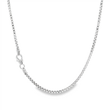 JT ESTATE 14K White Gold 18 Inch Box Chain