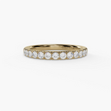 14K Yellow Gold Classic Natural Diamonds Band