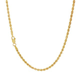 JT ESTATE 14K Yellow Gold 18 Inches Semi-Solid Rope Chain