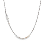 JT ESTATE  Sterling Silver 30 Inch Rope Chain