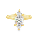 14K Yellow Gold Lark Solitaire Ring