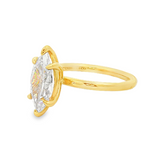 14K Yellow Gold Lark Solitaire Ring