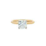 14K Two-Tone Solitaire Ring
