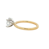 14K Two-Tone Solitaire Ring