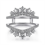 14K White Gold Starlight Diamond Enhancer Ring