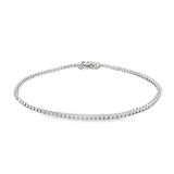 14K White Gold Lab Grown Diamonds Tennis Bracelet