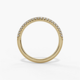 14K Yellow Gold Classic Natural Diamonds Band