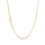 14K Yellow Gold Filled 18 Inches Curb Chain