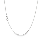 JT ESTATE 14K White Gold 20 Inches Singapore Chain