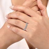 14K Yellow Gold Classic Natural Diamonds Band