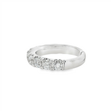14K White Gold Classic Natural Diamonds Band