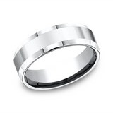 Cobalt Chrome 7mm Beveled Wedding Band