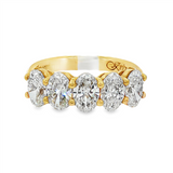18K Yellow Gold Lab Grown Diamonds Bold Diamond Anniversary Band