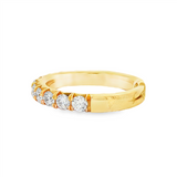 14K Yellow Gold Classic Natural Diamonds Band