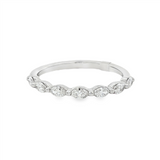 14K Yellow Gold Modern Natural Diamonds Band