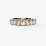 14K Yellow Gold Classic Natural Diamonds Band