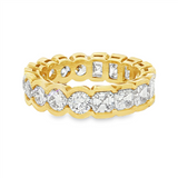 18K Yellow Gold Fancy Natural Diamonds Band