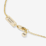 18K Yellow Gold Overlay 'She's An Icon Baby' Cubic Zirconia Heart Necklace, 18 Inch Length