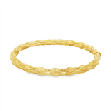 JT ESTATE 18K Yellow Gold Plaited Bangle
