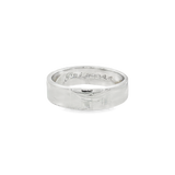 JT ESTATE 14K White Gold 4.75mm 'Princess' Straight Band
