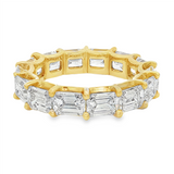 18K Yellow Gold East West Fancy Natural Diamonds Eternity Band